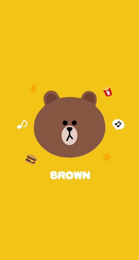 Line Bear Wallpaper - 700x1312 - Download HD Wallpaper - WallpaperTip