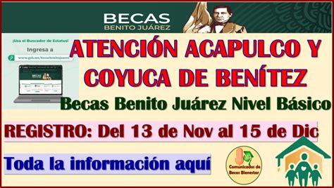 Proceso De Registro Para Becas Benito Ju Rez Nivel B Sico Acapulco Y