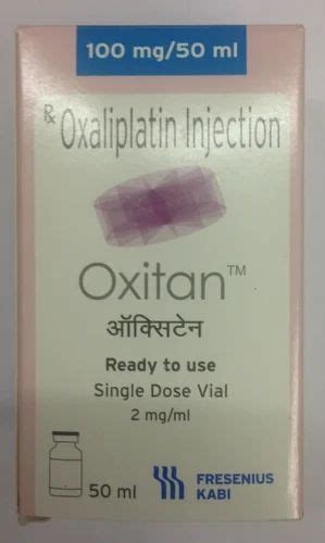 Oxitan Oxaliplatin 100mg Packaging Type Vial At Rs 1800 Piece In