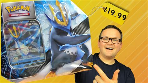 20 EVOLVING SKIES FUSION STRIEK EMPOLEON V STRIKE TIN AT GAMESTOP