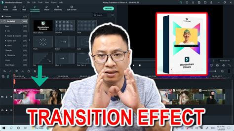 Adding Transition Effect Between Clips In Filmora X YouTube