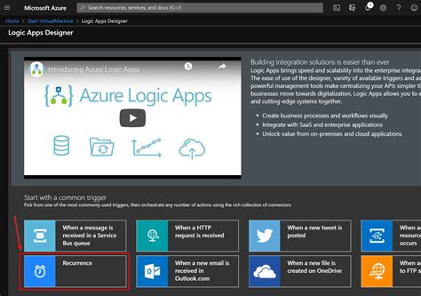 Start Azure VMs Using Azure Logic Apps