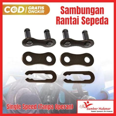 Sambungan Rantai Sepeda Single Speed Tanpa Operan Sambungan Rantai