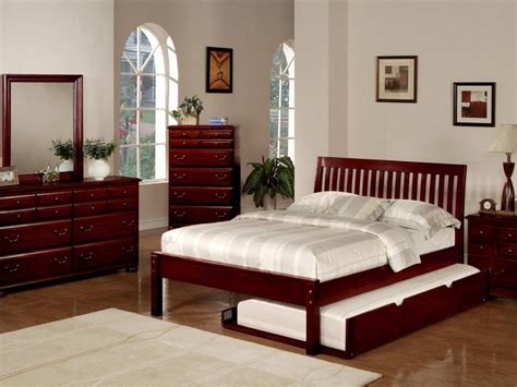 Sleigh Bed Queen Cherry | Home Design Ideas