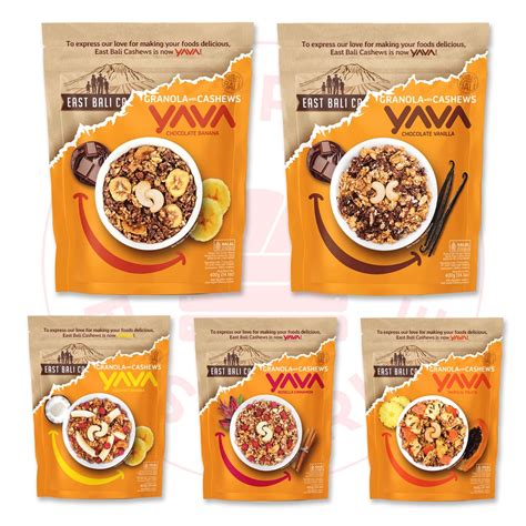 Jual East Bali Cashews Yava Semua Varian Granola With Cashews