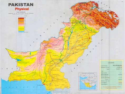 Mountain Ranges Of Pakistan Map