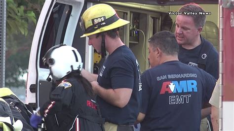 Vehicle T Boned By Semi On Highway 395 In Adelanto Youtube