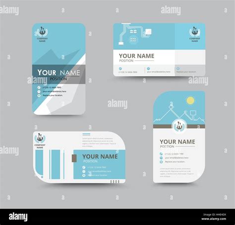 Business greeting card template design. introduce card include sample text position. vector ...