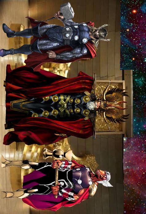 Thor Odin And Beta Ray Bill Marvel Comics Art The Mighty Thor Thor