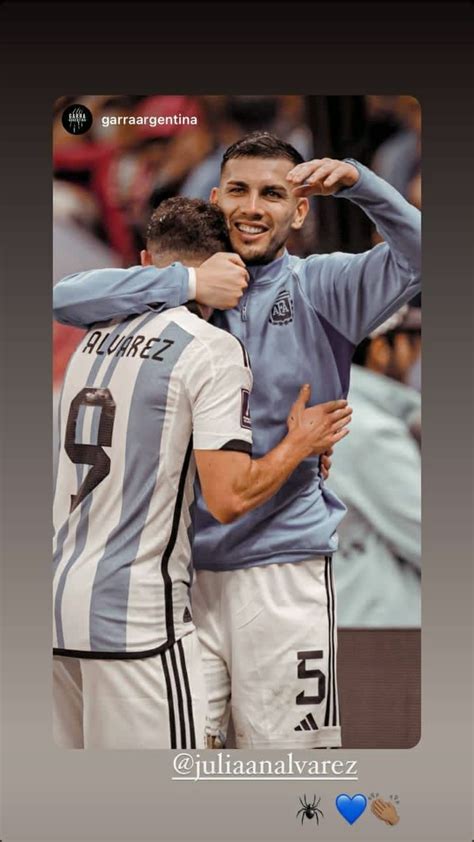 Leandro Paredes and Julian Álvarez Seleccion argentina de futbol