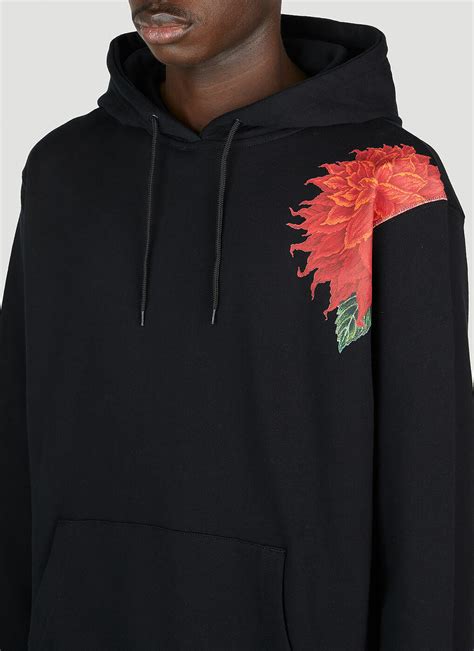 Yohji Yamamoto X New Era Hooded Sweatshirt In Black Yohji Yamamoto