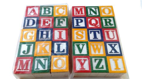 Alphabet Toys For Toddlers, Wooden Alphabet Blocks For 1 - 2 - 3 - 4 ...