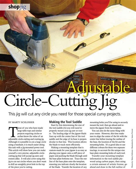 Jig Saw Circle Cutting Jig • Woodarchivist