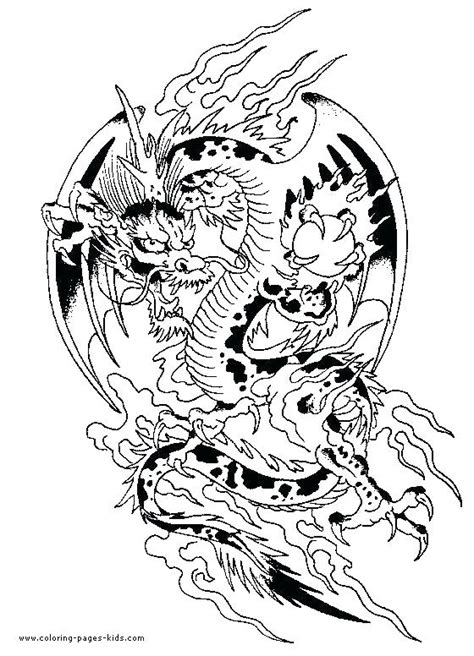 Fire Breathing Dragon Coloring Page at GetColorings.com | Free ...