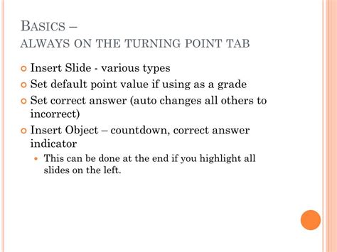turning point powerpoint