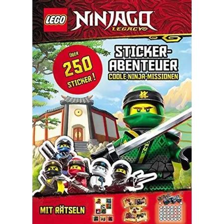 Ameet Verlag LEGO NINJAGO Stickerabenteuer Coole Ninja Missionen