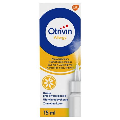 Otrivin Allergy Aerozol Do Nosa 15 Ml Dobra Cena Apteka Internetowa