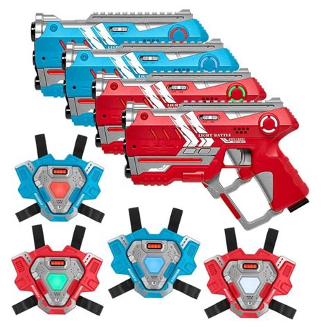 Light Battle Connect Lasergame Set Rood Blauw Laserguns