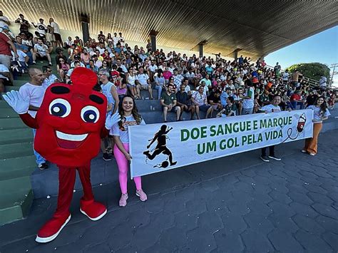 IDTECH Rede Hemo incentiva doação de sangue no jogo entre Morrinhos e