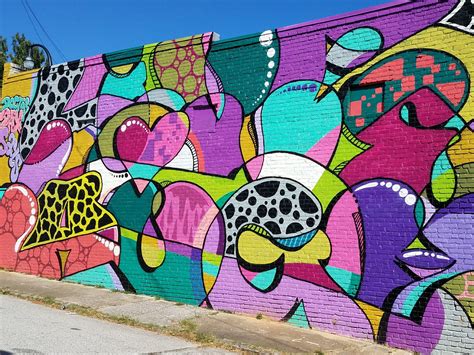 Atlanta Street Art Map On Line Tour Guide To 1600 Murals Street Art