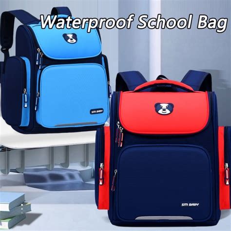 Childrens Backpack Large Capacity Lightweight Waterproof Primary