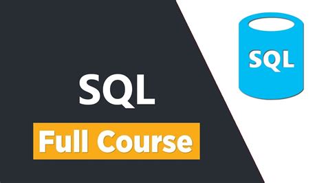 Sql Tutorial For Beginners Full Course Youtube