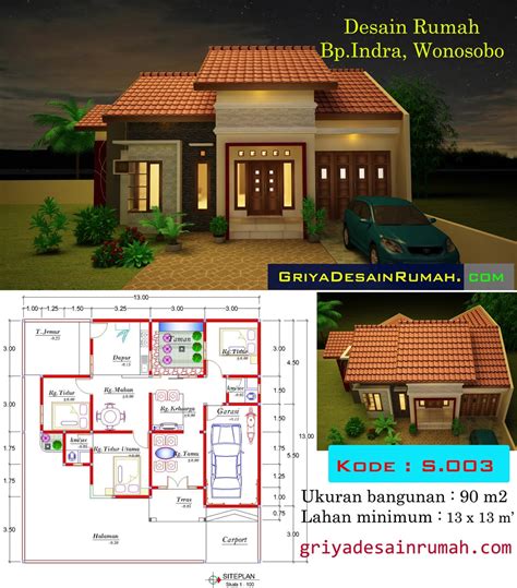 Denah-Rumah-Minimalis-1-Lantai | Jasa Desain Rumah