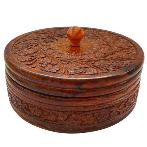 Polished Handicrafts Wooden Chapati Box At Best Price In Ghaziabad