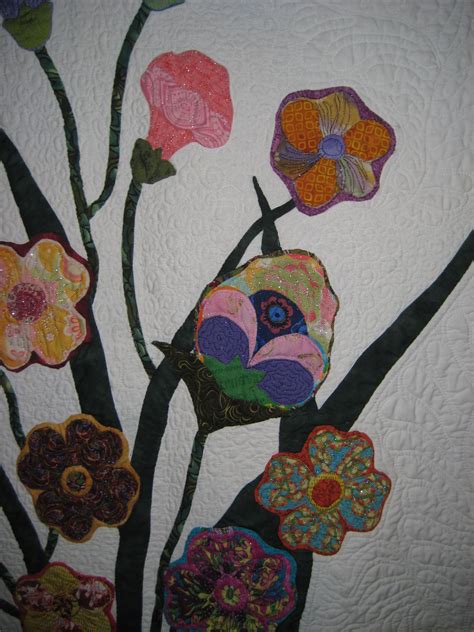 Detail Of My Fantasy Flowers Quilt