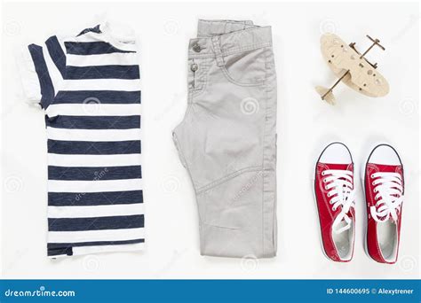 Summer Male S Collection Collage Of Clothing Isolated White Background