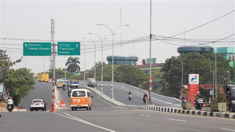 Flyover Taman Cibodas Kota Tangerang Tuntas Direnovasi Uji Coba Open