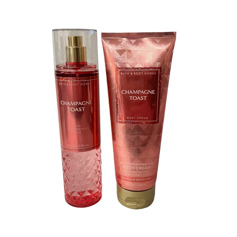 Bath And Body Works Champagne Toast Fine Fragrance Mist And Body Cream