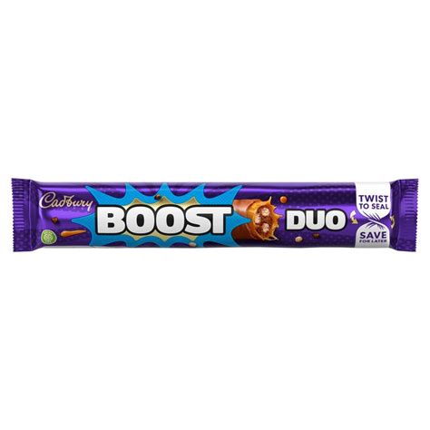 Cadbury Boost Duo Chocolate Bar Milk Chocolate With Caramel And