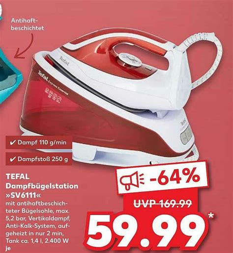 Tefal Dampfbügelstation Sv6111 Angebot bei Kaufland