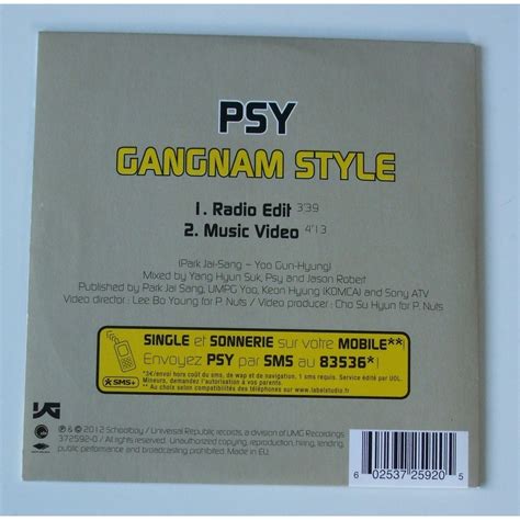 Gangnam Style Psy Cdシングル 売り手： Dom88 Id118330284