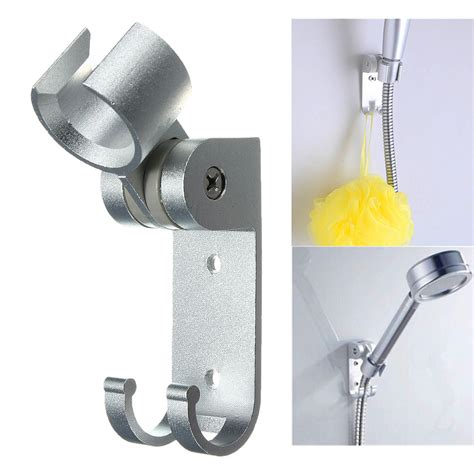 Rotating Adjustable Shower Head Holder Chrome Bracket Bathroom