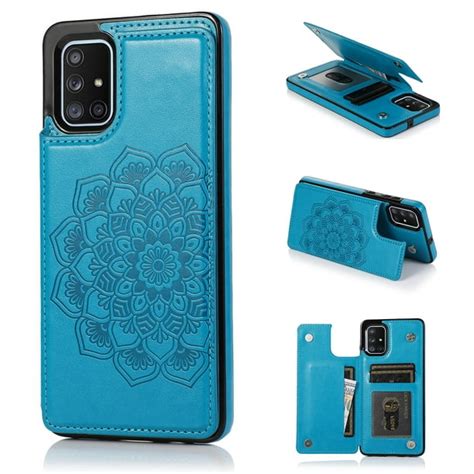 Dteck Flower Patterned Wallet Case For Samsung Galaxy A71 4g 67 Inchesmagnetic Leather Card