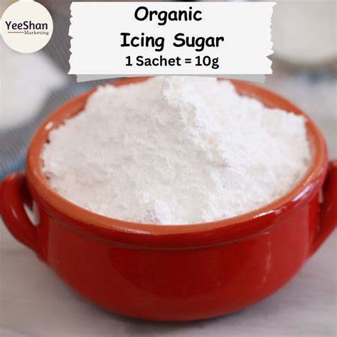 Organic Icing Sugar 1 Sachet 10g Shopee Malaysia