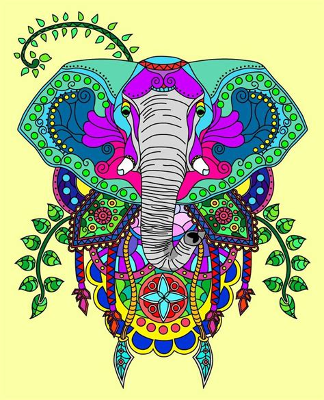 Elefante Mandala Elefante Mandala Mandalas Imagenes De Mandalas