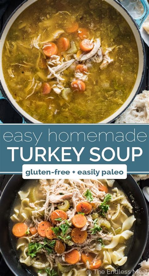 Save For Later Making Homemade Turkey Soup After Your Thanksgiving Or