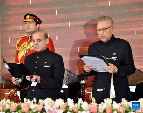 Shahbaz Sharif Takes Oath As Th Prime Minister Of Pakistan Xinhua