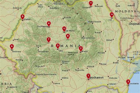 Gimnasta formal Por ahí ciudades de rumania mapa Entrada Civil recinto