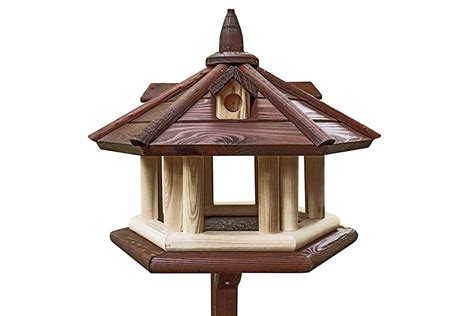 Krakwood Wooden Bird House Table Uk Garden And Outdoors