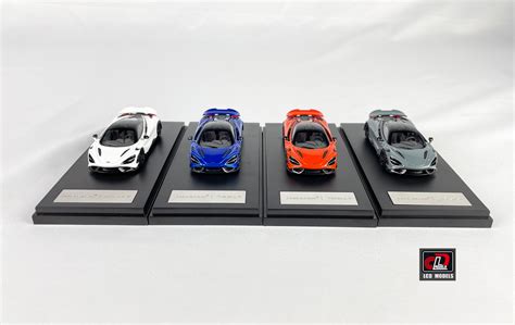 1 64 Mclaren 765lt Diecast Model Car Orange Color 力成达