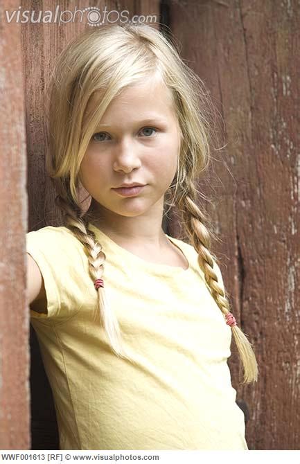 Image Austria Mondsee Portrait Of Girl 12 13 Years Wwf001613