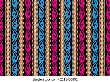 Development Kerawang Flat Batik Motif Aceh Stock Vector (Royalty Free ...