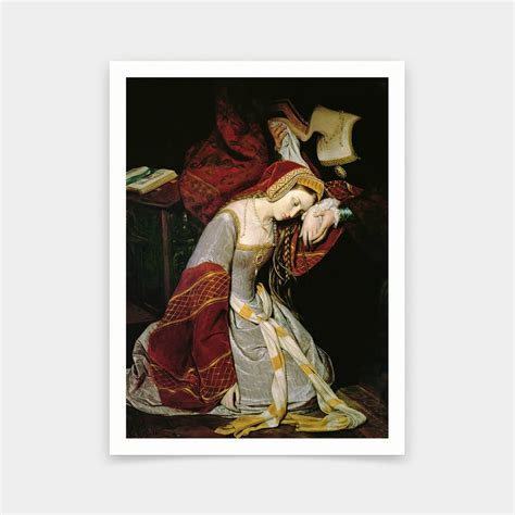 Edouard Cibot Anne Boleyn In The Tower Art Prints Vintage Art Canvas