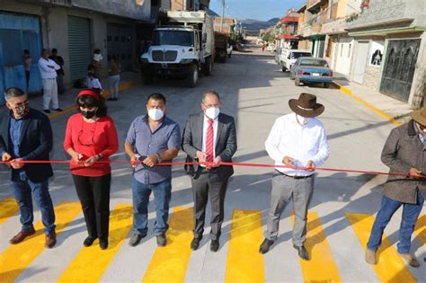 Jos Luis T Llez Inaugur La Primera Etapa De La Pavimentaci N