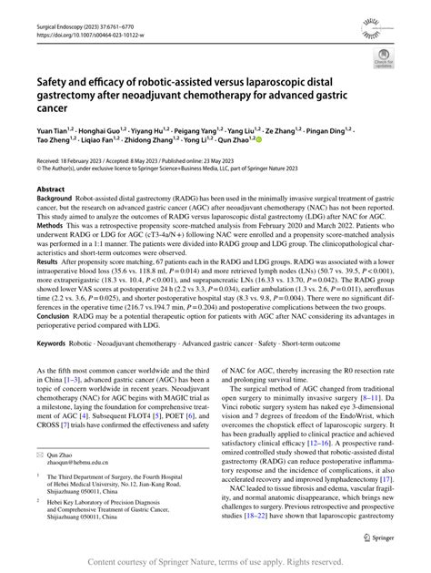 Safety And Efficacy Of Robotic Assisted Versus Laparoscopic Distal