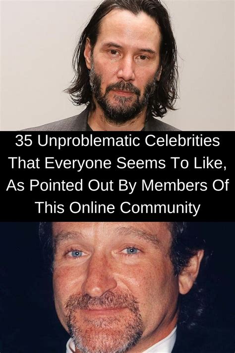 unproblematic celebrities       pointed